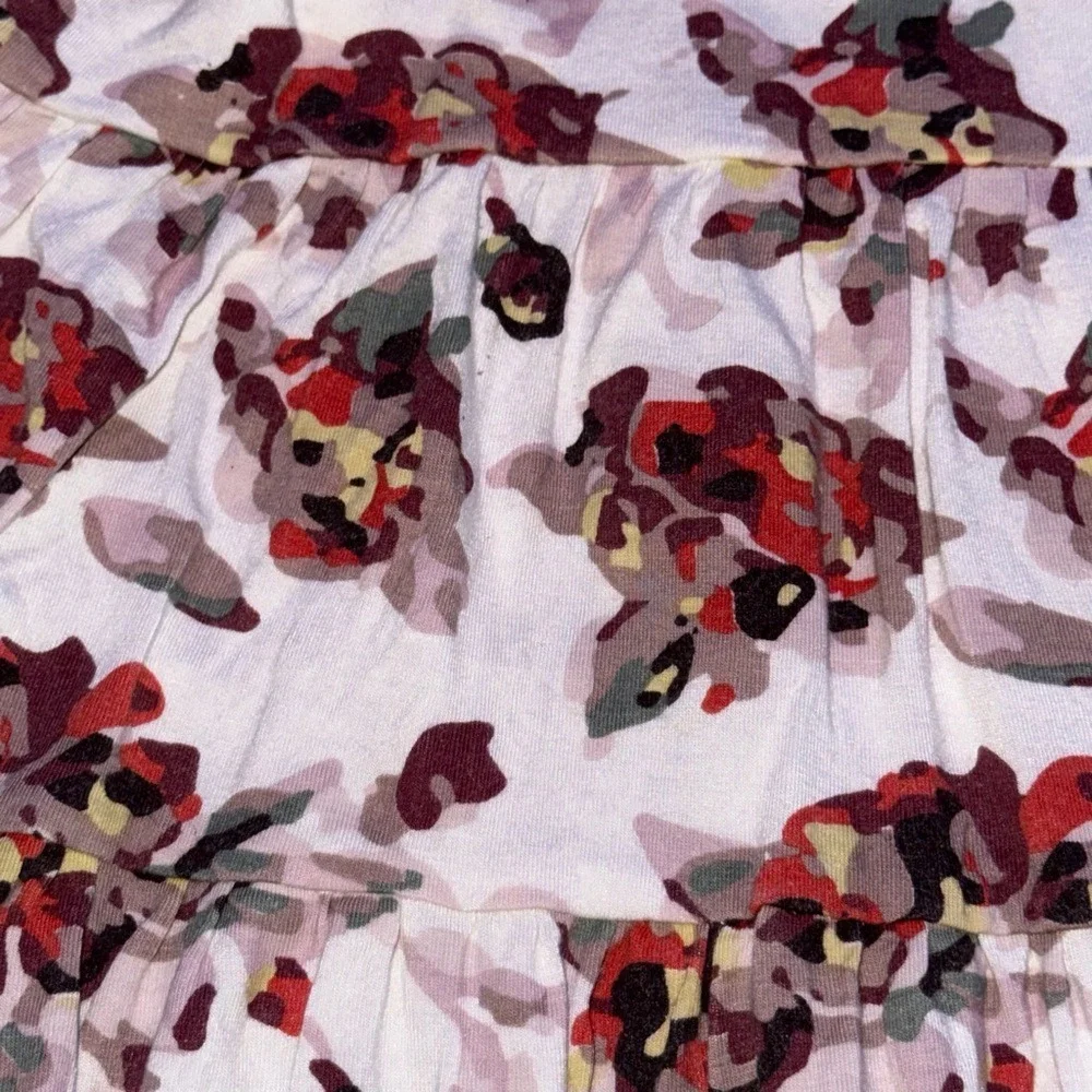 Kate Quinn Girls 4T Bamboo Viscose Tiered Floral Tie Strap Sun Dress